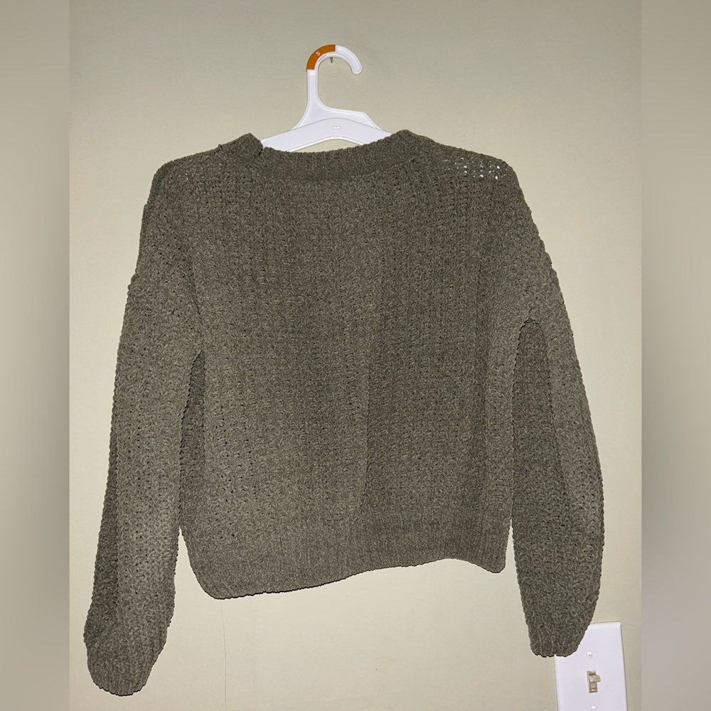 SO Green Cropped Sweater